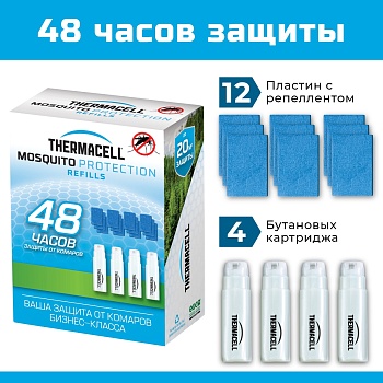 Набор для Thermacell (4 катриджа+12 пластин)