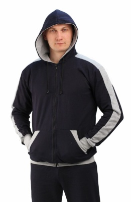 Костюм мужской "Тир-2", 100% х/б, цвет темно-синий с серым в Магазине Спорт - Пермь