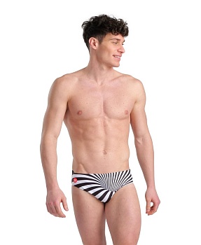 Мужские плавки Arena CRAZY SWIM BRIEFS PLACEMENT 4676 550, black-black multi в магазине Спорт - Пермь