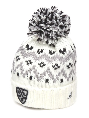 Шапка Atributika&Club КХЛ 12038, белая, размер 55-58