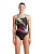 Купальник женский Arena DIAGONALS SWIM PRO BACK, 008552 500, black-turquoise в магазине Спорт - Пермь