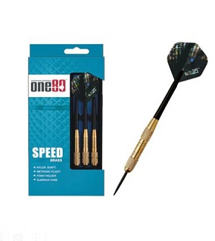 Набор дротиков для дартс One 80 Speed Brass, 3 шт, вес уточняйте