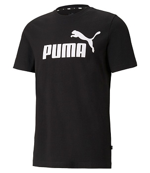 Футболка мужская PUMA Essentials Logo Men's Tee арт. 58666601, цвет черный