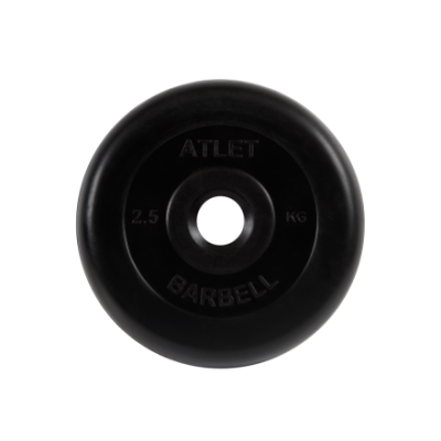 Диск обрезиненный MB Barbell "Atlet", d=31 мм, вес 2,5 кг в Магазине Спорт - Пермь