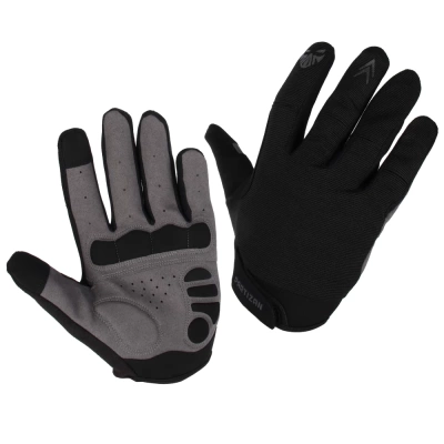 Перчатки велосипедные PARTIZAN LE01 с длинными  пальцами, черные в Магазине Спорт - Пермь