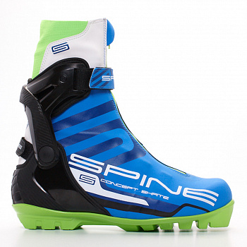 Лыжные ботинки SPINE SNS Concept Skate (496) (синий/черный/салатовый) в магазине Спорт - Пермь