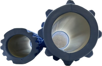 Валик для спины набор 2в1, 33x14см и 30х8см , цвет голубой, массажный МФР ролик в Магазине Спорт - Пермь