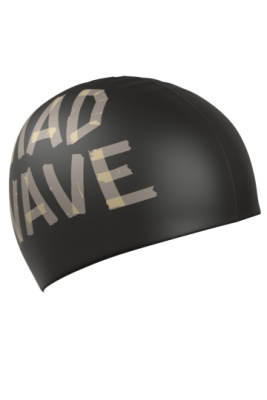 Шапочка для плавания силиконовая Mad Wave Tape, M0554 55 0 00W, Black в магазине Спорт - Пермь