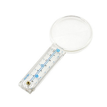 Лупа линейка Veber, увеличение 3x, диаметр 60 мм, артикул 81211