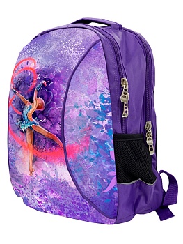Рюкзак для художественной гимнастики Verba Sport M 051, фиолетовый/лента, 37*29*12