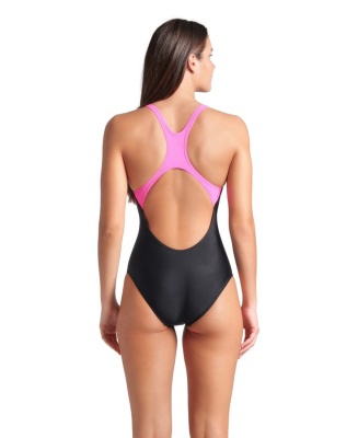 Купальник женский Arena GRAPHIC SWIM PRO, 9024 590, black-shocking pink в магазине Спорт - Пермь
