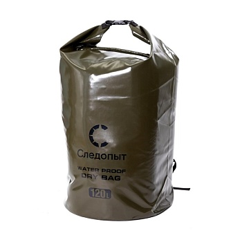 Гермомешок Следопыт Dry Bag, 120 л, с лямками, хаки