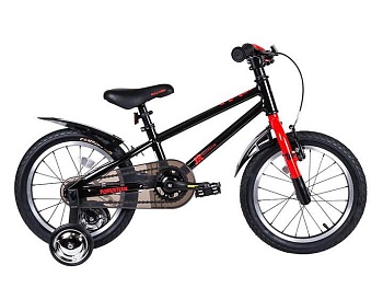 Велосипед TechTeam Gulliver, 16", алюминиевая рама, черный