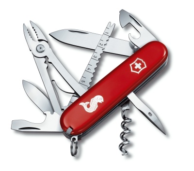 Нож Victorinox Angler, 91мм, 19 функций (1.3653.72), красный