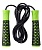 Скакалка BASEFIT RP-103, с нескользящей ручкой, 3,05м, цвет черный/зеленый в Магазине Спорт - Пермь