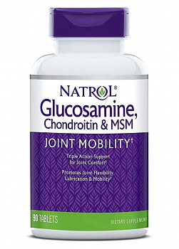 Natrol Glucosamine Chondroitin and MSM(90т) в магазине Спорт - Пермь