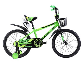 Велосипед Krypton Super KS01GY, 20", 1 скорость, желто-зеленый
