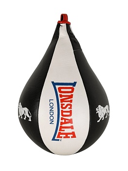 Груша скоростная Lonsdale Spin M 23*15см черный/белый/красный 160107 M в магазине Спорт - Пермь