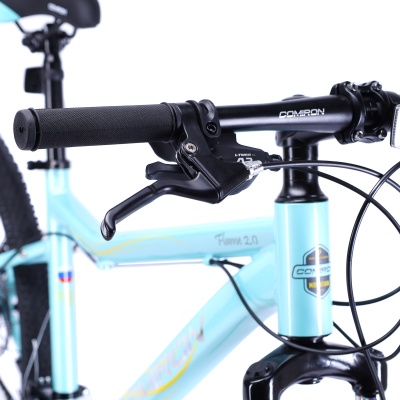 Велосипед COMIRON  FLAME 26", 21 скорость (рама 17), голубой в Магазине Спорт - Пермь