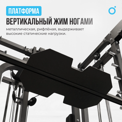 Силовой комплекс OXYGEN FITNESS LORRY Многофункциональный со встроенными весовыми стеками в Магазине Спорт - Пермь