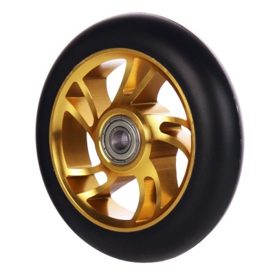Колесо для трюкового самоката PU Tomado, 110мм, с подшипником ABEC-9, цвет золото