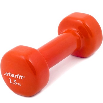 Гантель виниловая STARFIT DB-101 1,5 кг  в Магазине Спорт - Пермь