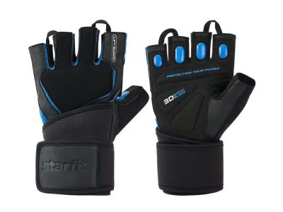 Перчатки для фитнеса Starfit WG-201, черно-синие в Магазине Спорт - Пермь