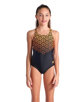 Купальник детский Arena KIKKO V SWIM PRO BACK, 006748 530, black-parrot в магазине Спорт - Пермь
