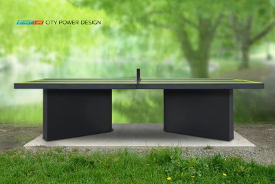 Теннисный стол антивандальный Start Line City Power Design Outdoor, всепогодный, цвет графит/черный