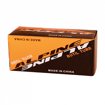 Камера Alpine 16 x 1.75 в упаковке, авто нипель, бутил