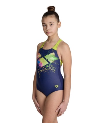 Купальник детский Arena MULTI PIXELS SWIM PRO BACK L, артикул 6679 790, цвет nv-soft gr в магазине Спорт - Пермь