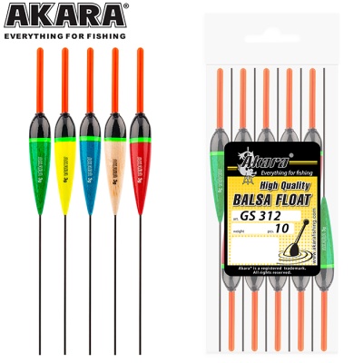 Поплавок Akara бальса GS312, 1гр