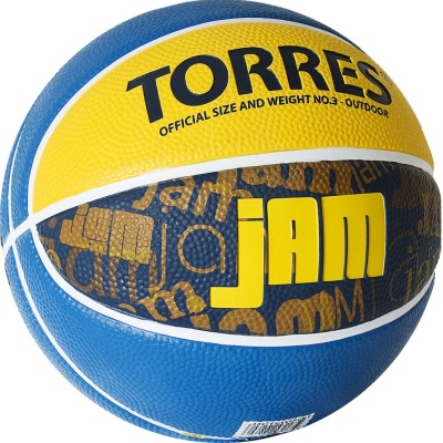 Мяч для баскетбола TORRES Jam, B02043, размер 3