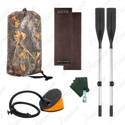 Лодка гребная Тонар Шкипер 240, зеленая