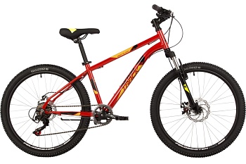 Велосипед NOVATRACK BATTLER TZ500, (24SHD.BATTLER.14RD23), 24", 6 скоростей,(рама 14), красный