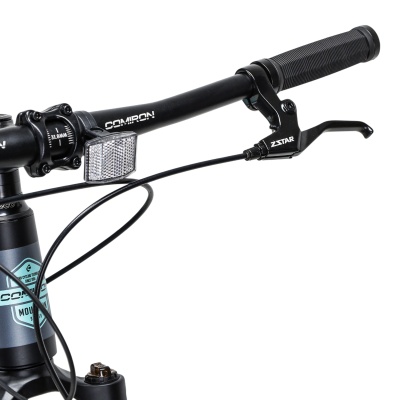 Велосипед COMIRON PREDATOR, 27,5", 11 скоростей, (17 рама), черный неон в Магазине Спорт - Пермь