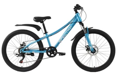 Велосипед Tech Team Spectra, 24" x11", 7 скоростей, голубой в Магазине Спорт - Пермь