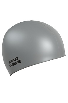 Шапочка для плавания Mad Wave Intensive Big, взрослая, M0531 12 2 17W, серый в магазине Спорт - Пермь