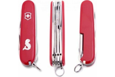 Нож Victorinox Fisherman, 91мм, 18 функций, (1.4733.72), красный