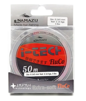 Леска Namazu I-Tech Fluco, L-50m, d-0.261mm, test-5.12кг, NIT508