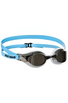Очки для плавания стартовые Mad Wave Forward mirror  M0454 09 0 08W Голубой в магазине Спорт - Пермь