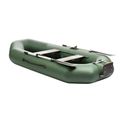 Лодка надувная моторная Тонар Шкипер 260нт, зеленая