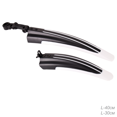 Комплект крыльев COMIRON 24"-26" PGCNG-31, 40х30 см, черные/белые в Магазине Спорт - Пермь