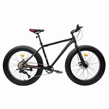 Велосипед фэт-байк COMIRON CHUBBY, 26"x4", 10 скоростей, (рама 17), черный