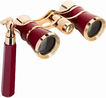Театральный бинокль-лорнет Levenhuk Broadway 325E, красный