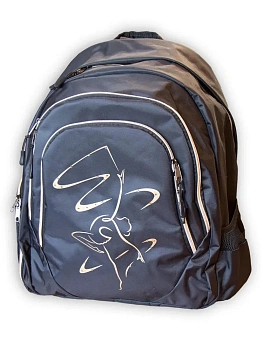 Рюкзак для занятий художественной гимнастикой Андеор, черный принт "Элегия"