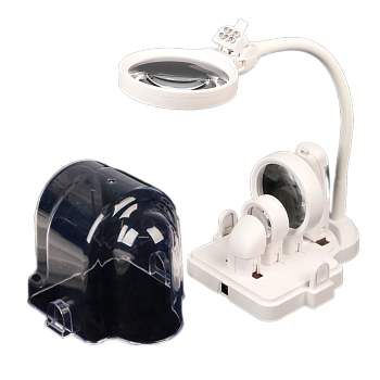 Лупа третья рука для пайки 2x, 5x, 16x, 90мм,75мм,37мм, артикул 3103985