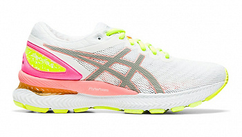 Asics - Кроссовки женские GEL-NIMBUS 22 LITE-SHOW 1012A766 - 100 WHITE/SUN CORAL в Магазине Спорт - Пермь