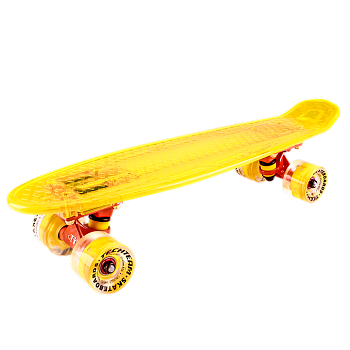 Скейтборд/круизер TECH TEAM Transparent 22" Light, yellow