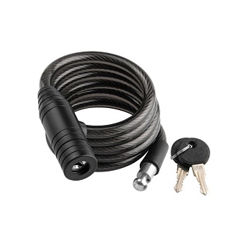 Замок велосипедный с ключом STELS, 12х1500 мм